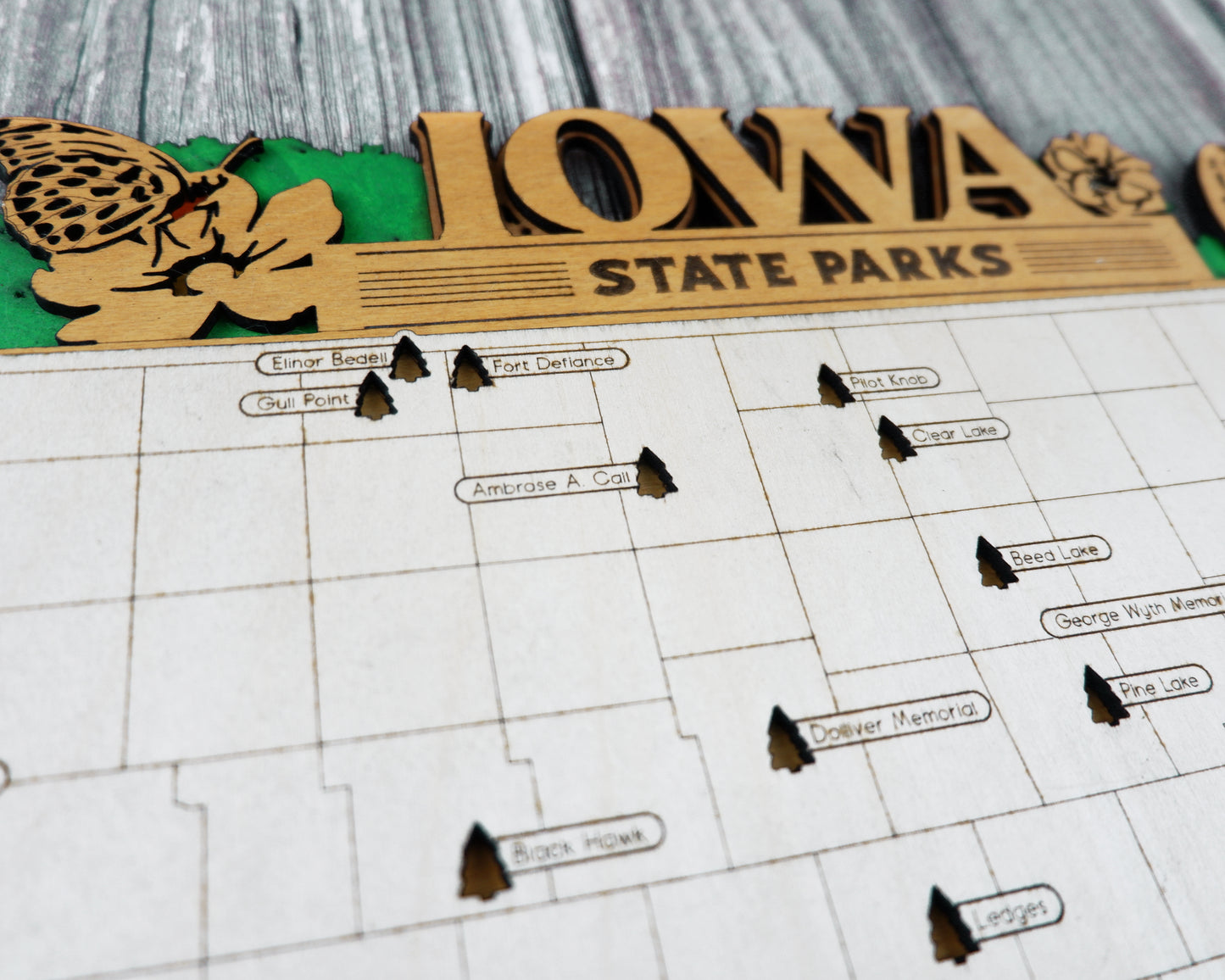 Iowa State Park Map