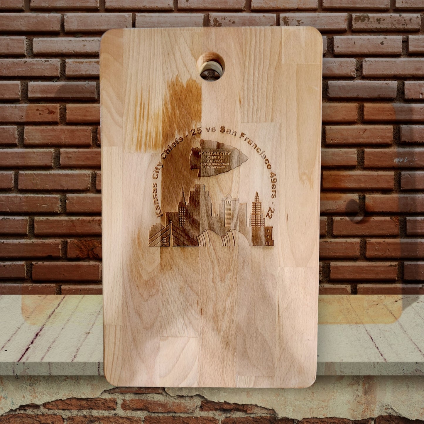 Chiefs Super Bowl 2024 LVIII Champions Cutting Board