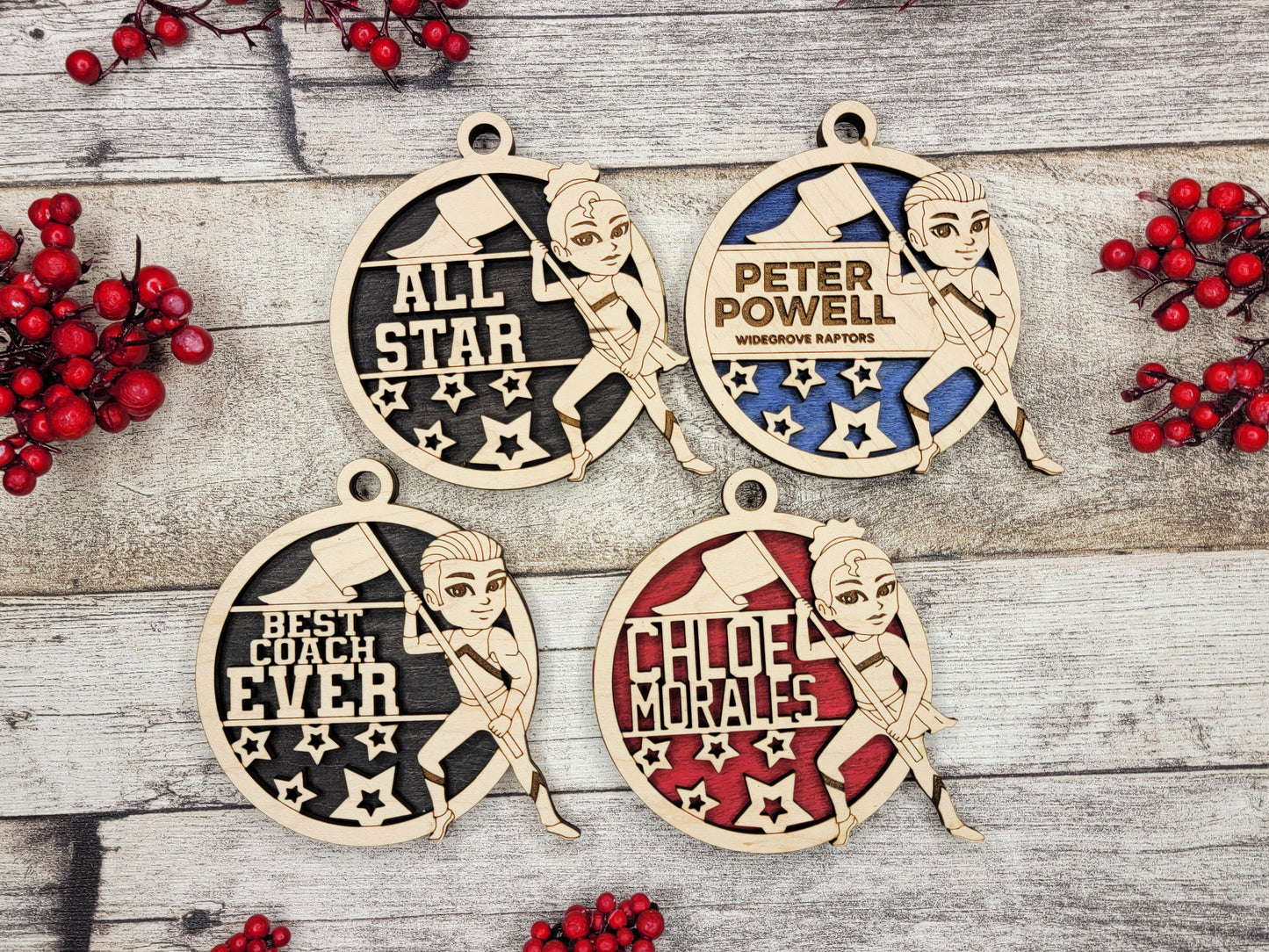 Animated Sports Ornaments - Color Guard