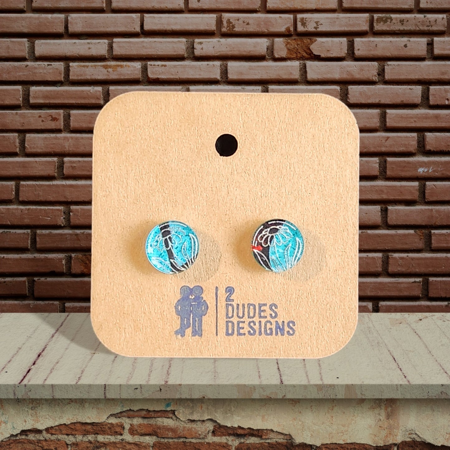 Multi-Color Acrylic Stud Flower Earring