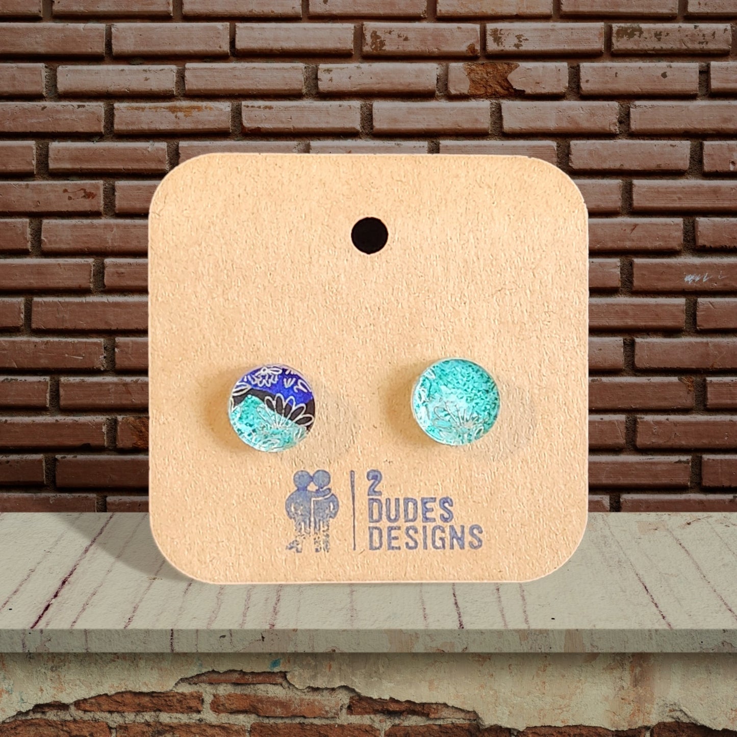 Multi-Color Acrylic Stud Flower Earring