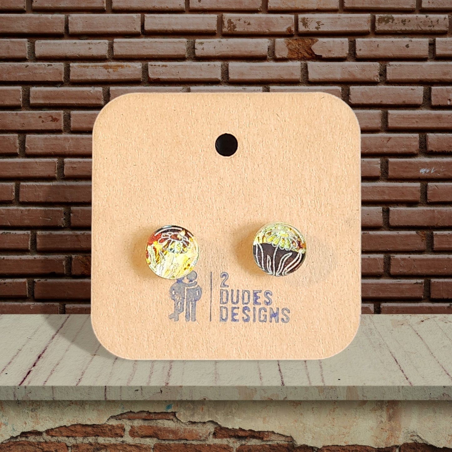 Multi-Color Acrylic Stud Flower Earring