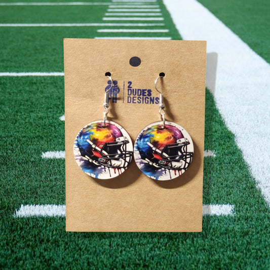 Football Helmet Earrings