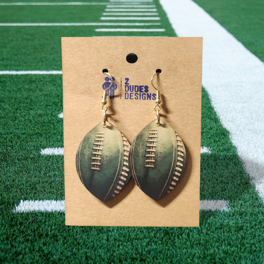 Vintage Football Earrings