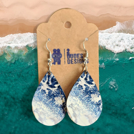 Blue Granite Earrings