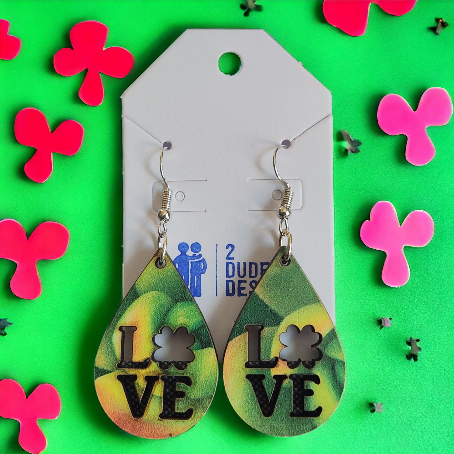 St. Patrick's Love Dangle Earrings