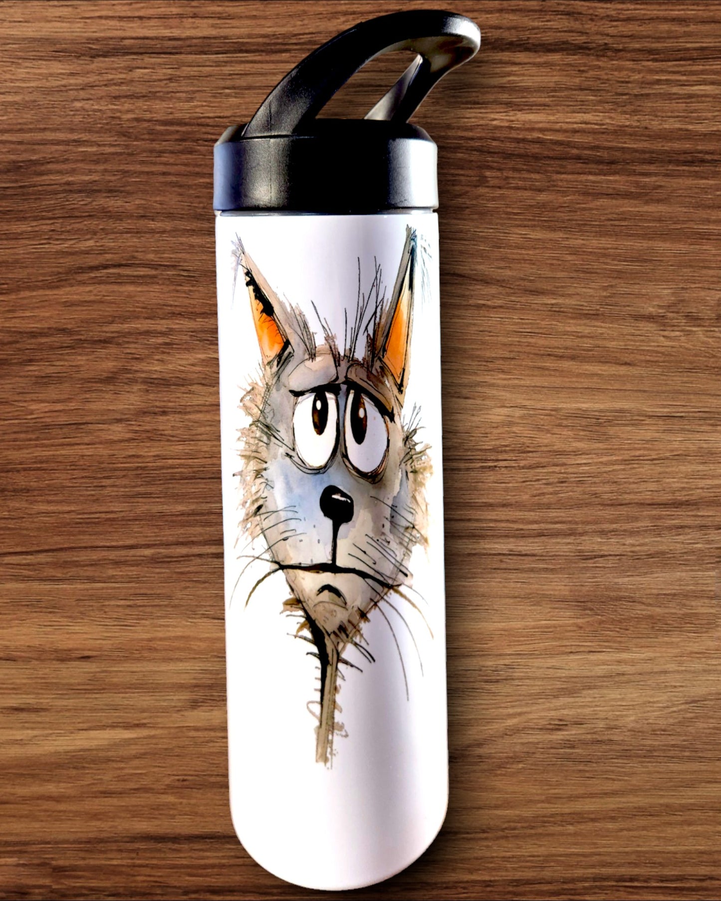 Puzzled Cat Tumbler (20 Oz.)