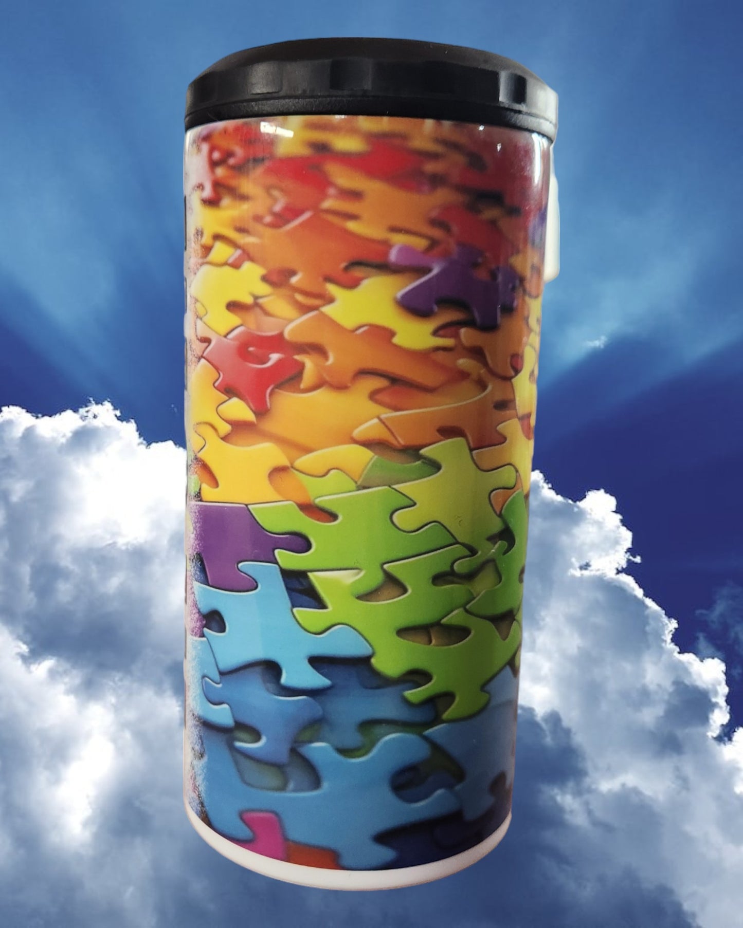 Mother's Day Can Coaster - "Best Mom Ever Puzzle Pieces"