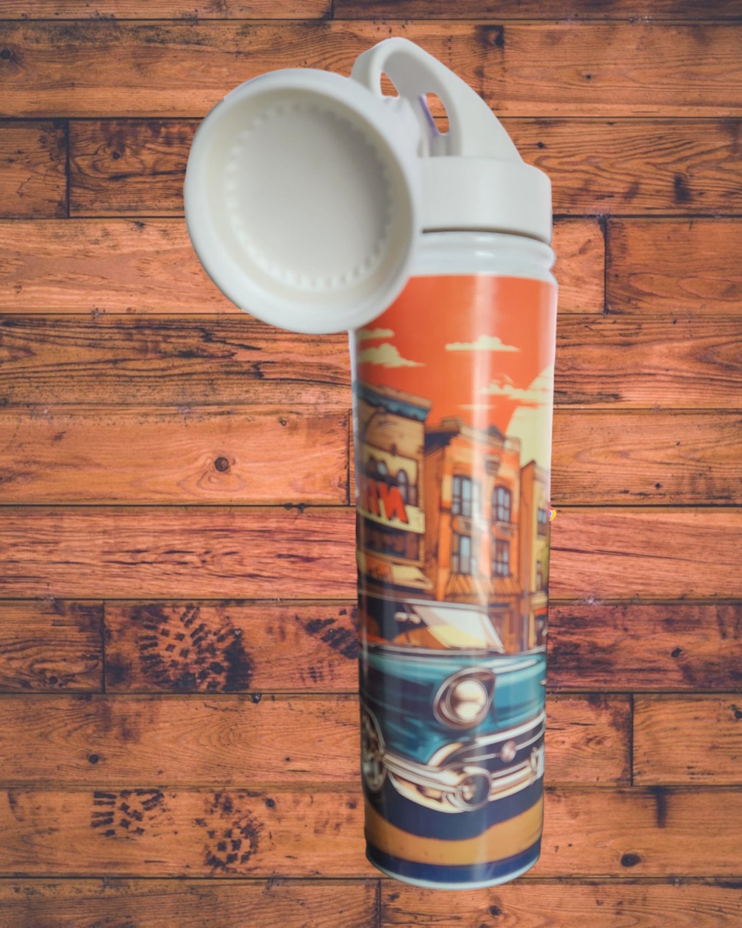 Dual Tumbler-Classic Blue Car Stainless-Steel Tumbler