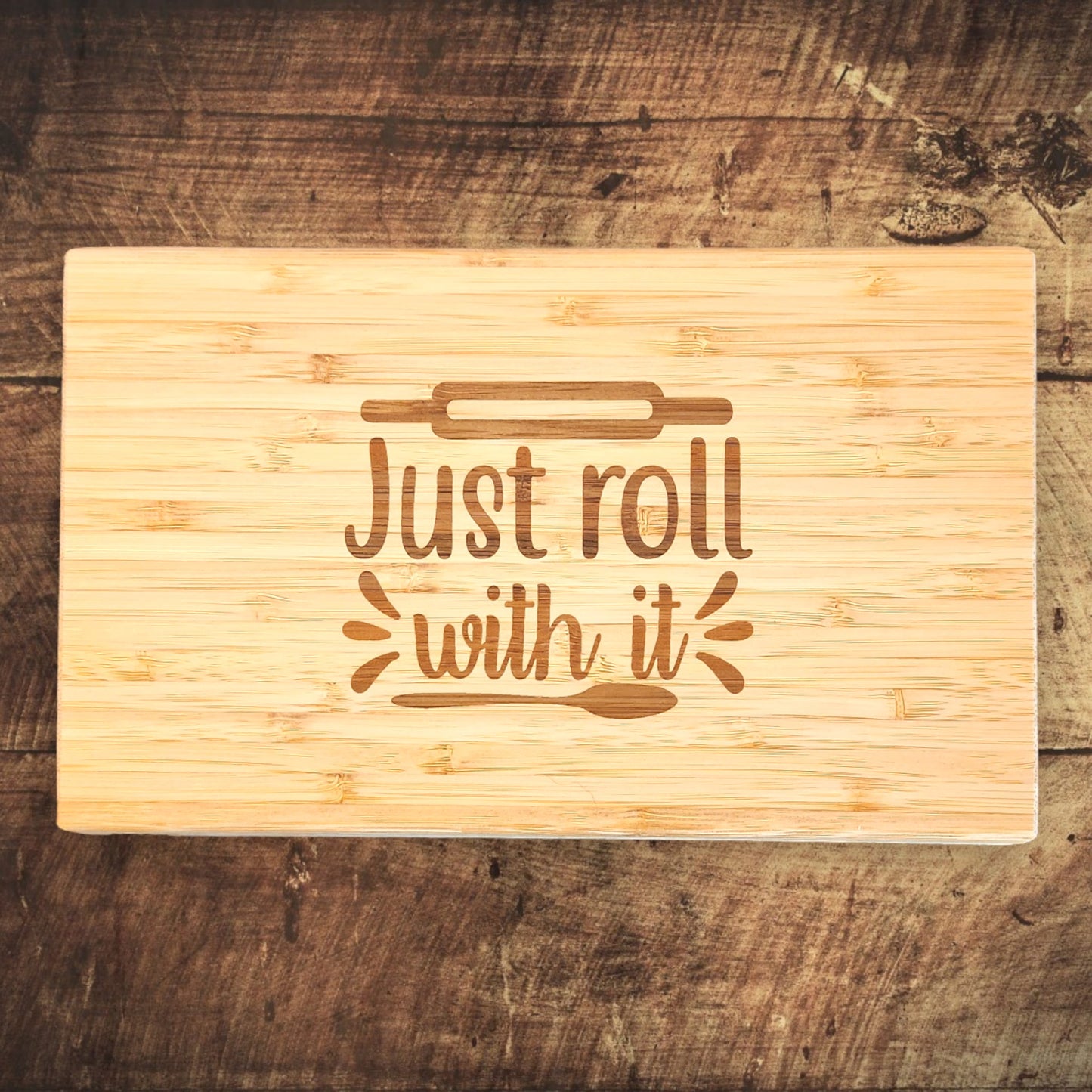 Bamboo Cutting Board - Just Roll With It