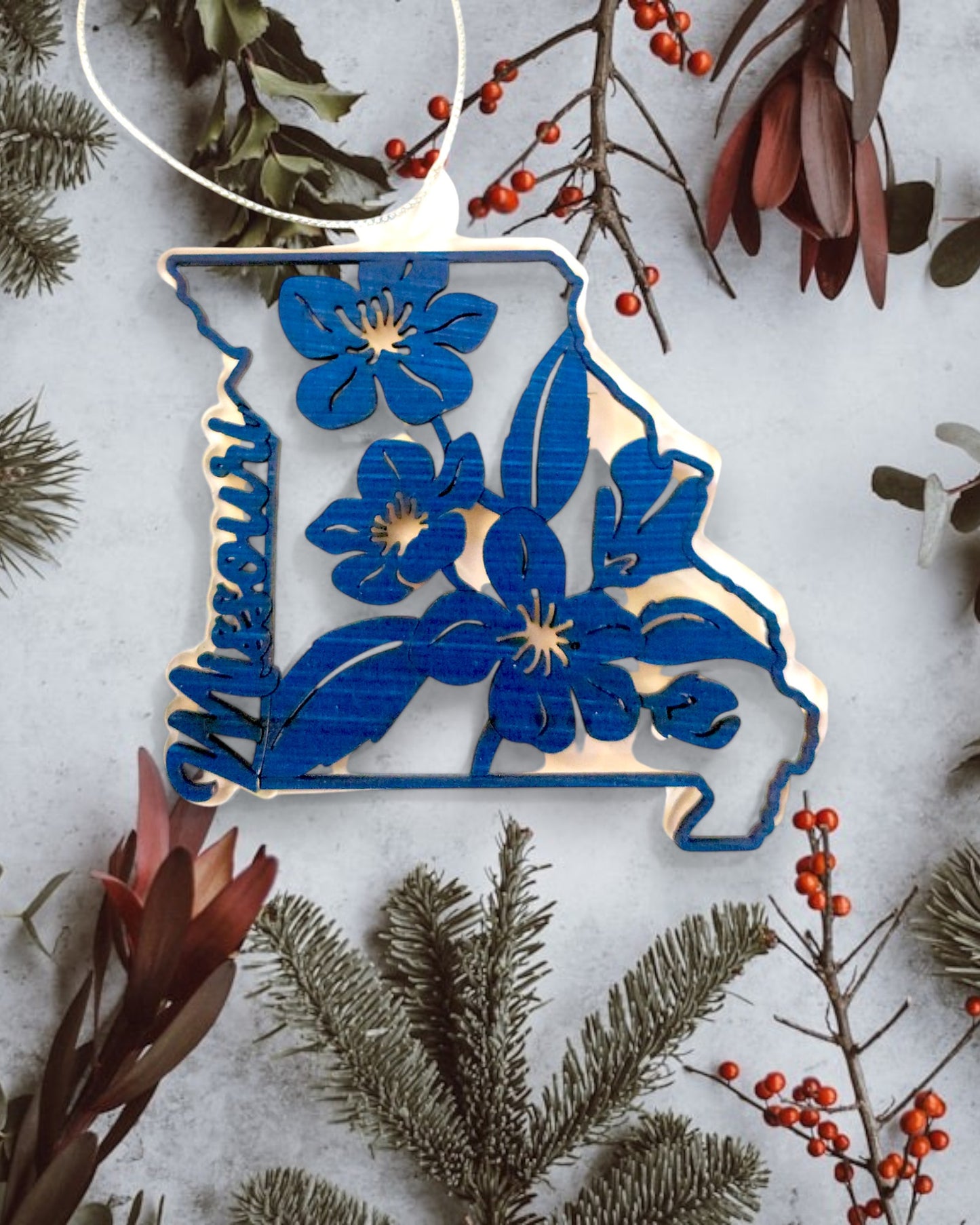 Large Missouri Christmas Ornament