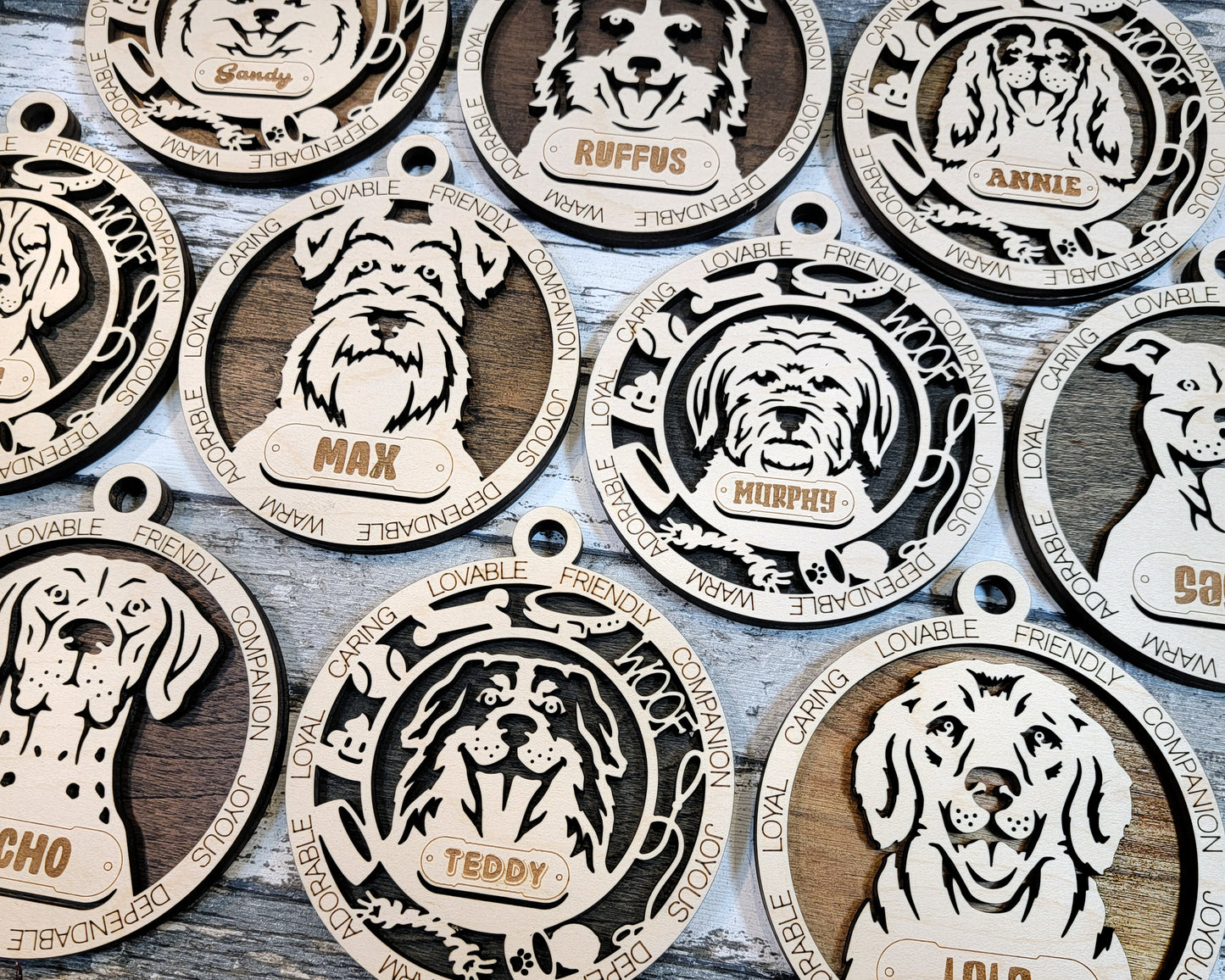 Adorable Dog Ornaments Pack 1