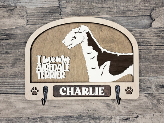 Airedale Terrier Leash Holder