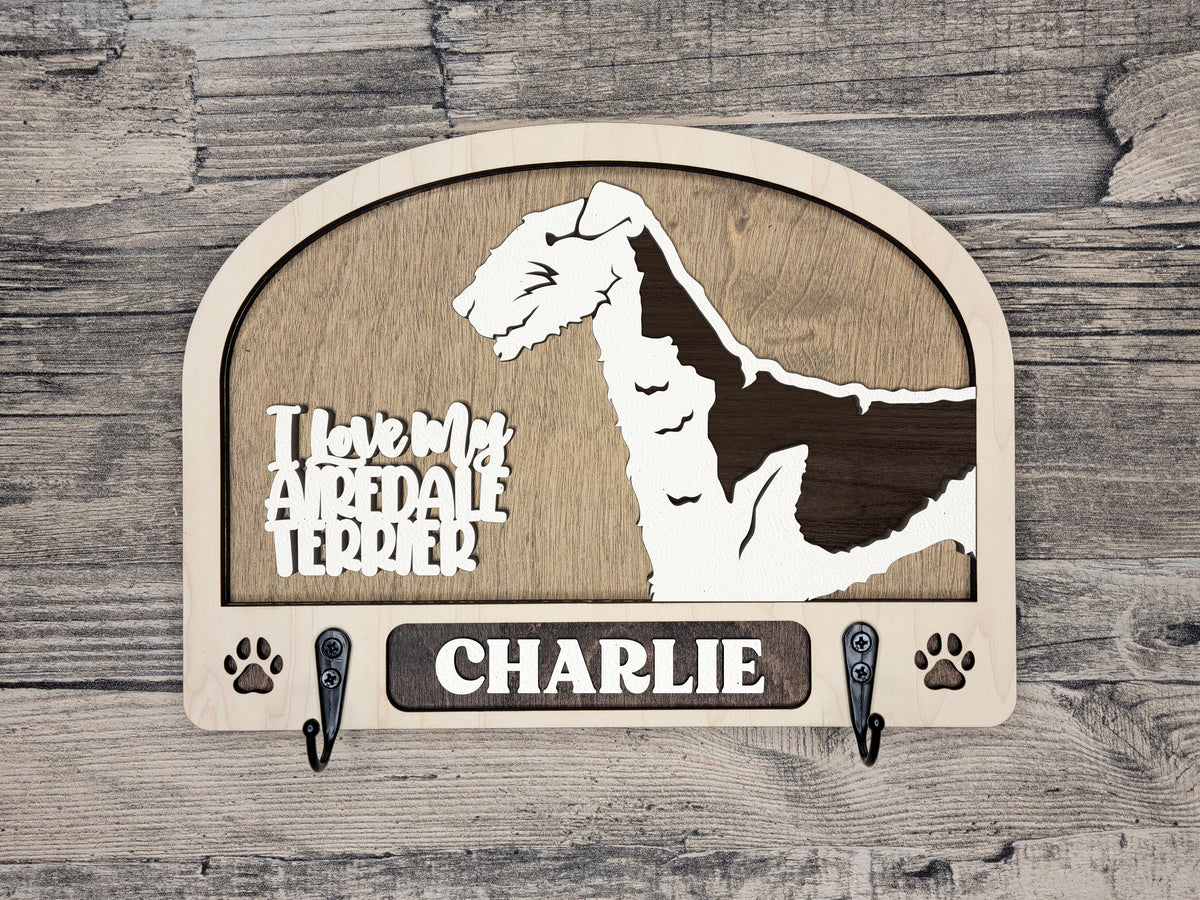 Airedale Terrier Leash Holder (02)