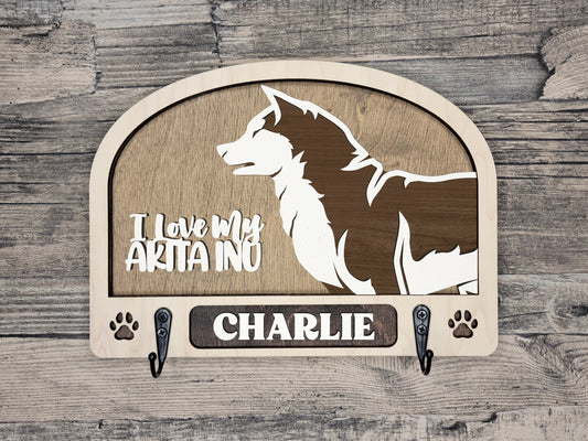 Akita Inu Leash Holder