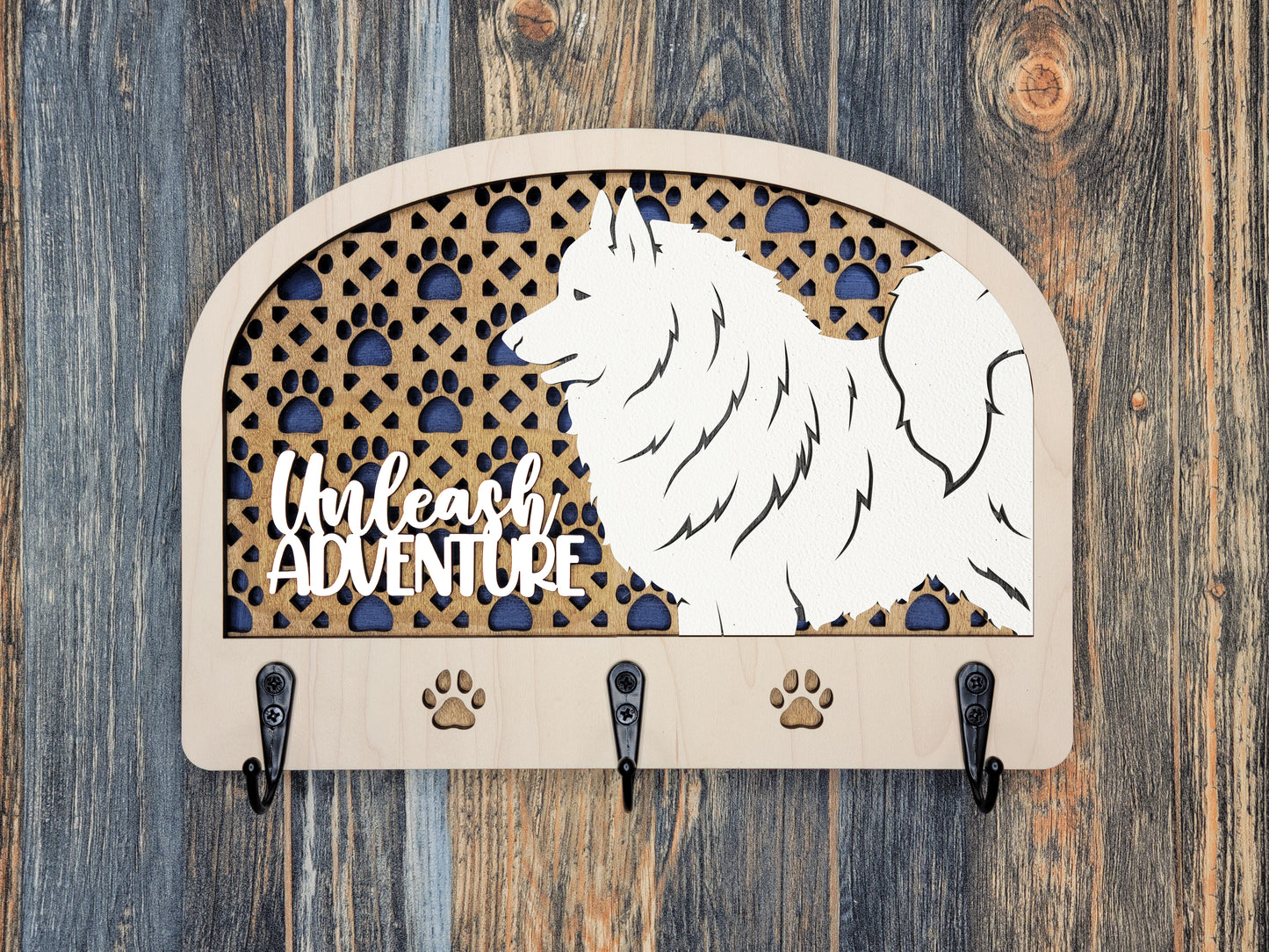 American Eskimo Leash Holder
