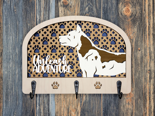 American Stafford Terrier Leash Holder