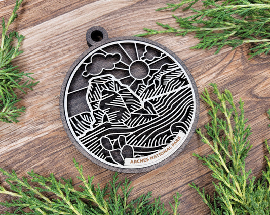 Arches National Park Line Art Ornament