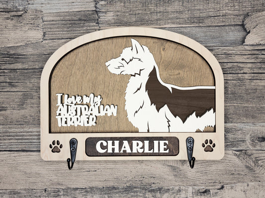 Australian Terrier Leash Holder