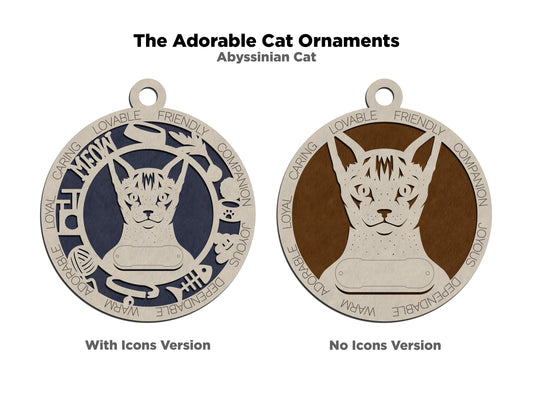 Abyssinian Cat Ornament