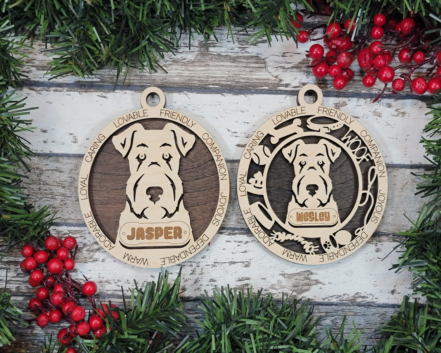 Adorable Dog Ornaments Pack 2