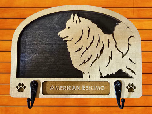 American Eskimo Leash Holder