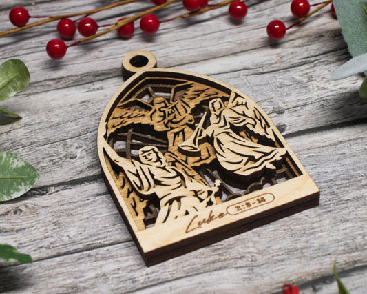 Angels Arched Christmas Story Ornament