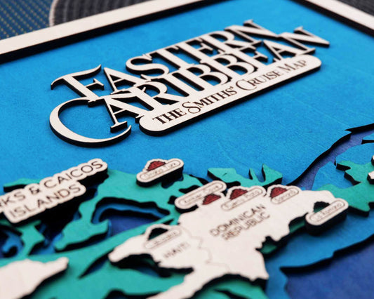 Eastern Caribbean Cruise Travel Map