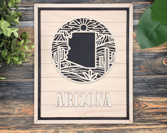 Arizona Heritage Frame Pop Sign