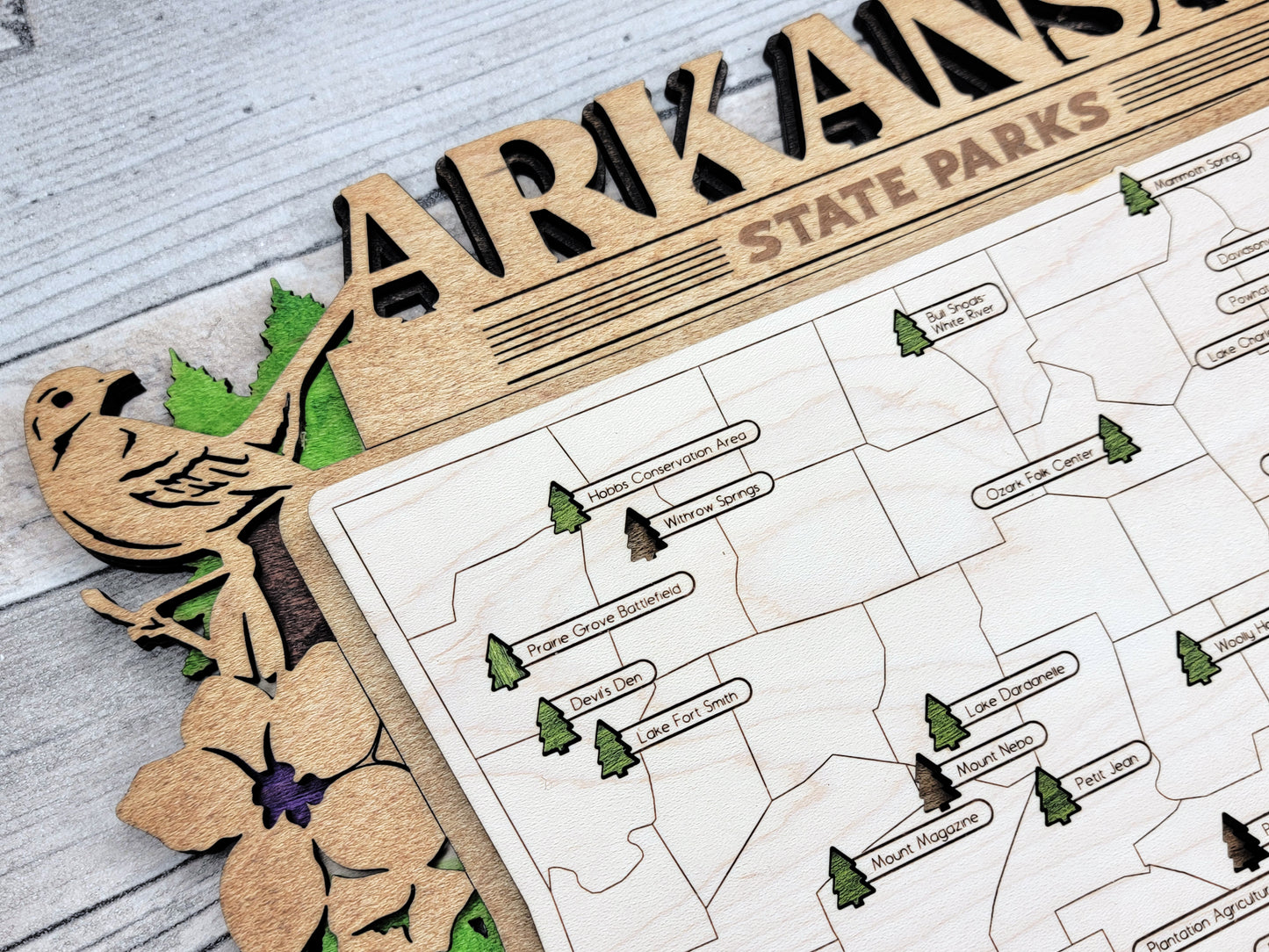 Arkansas State Park Map