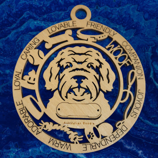 Australian Doodle Dog Ornament