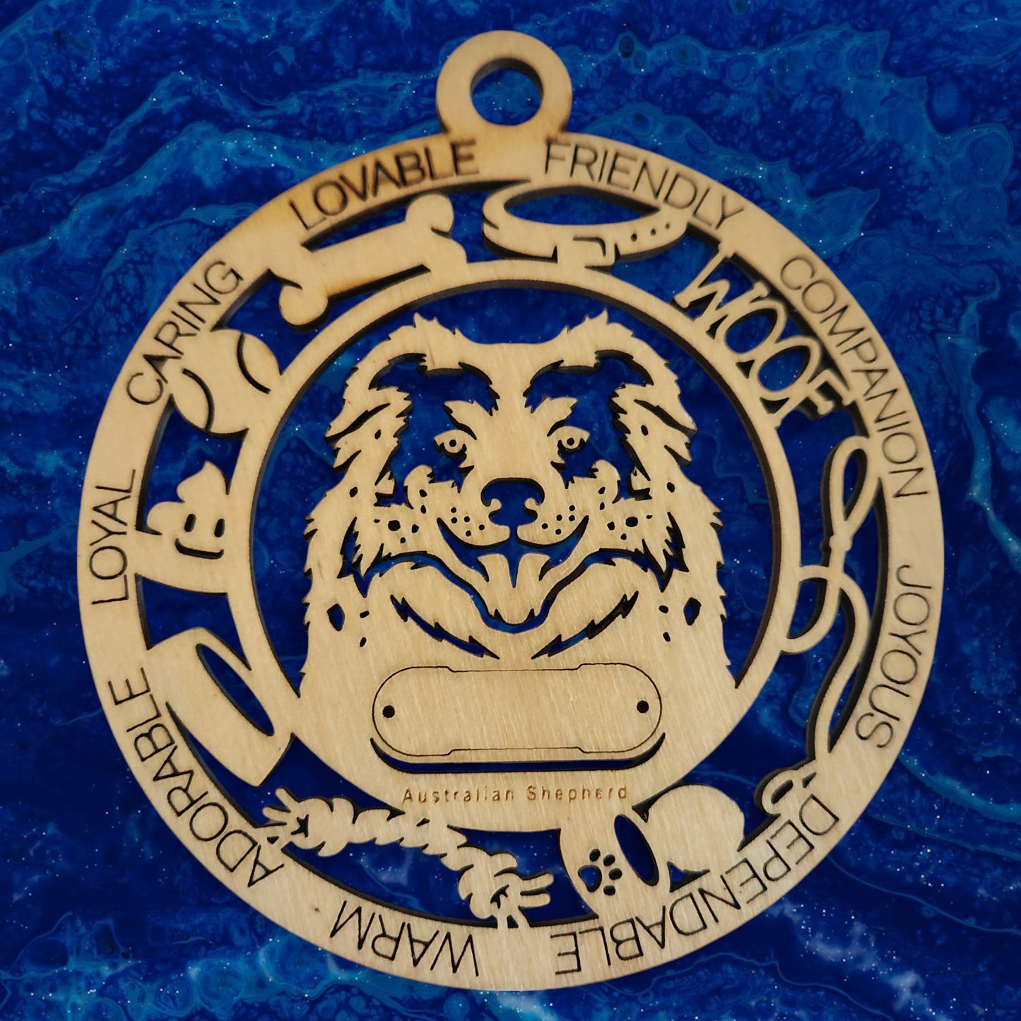 Australian Shepherd Dog Ornament (14)