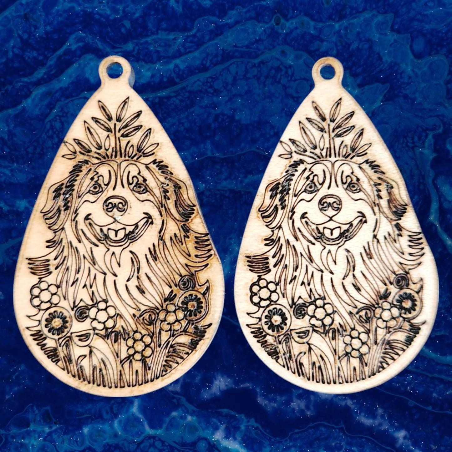 Australian Shepherd Earrings