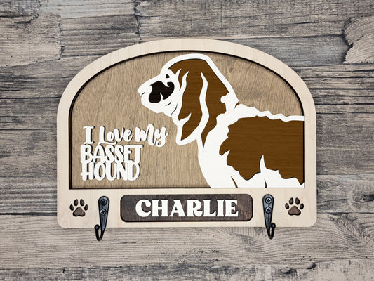 Basset Hound Leash Holder