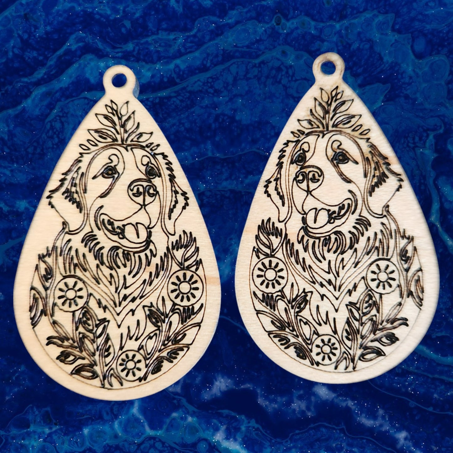 Bernese Mountain Dog Earrings