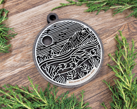 Biscayne National Park Line Art Ornament