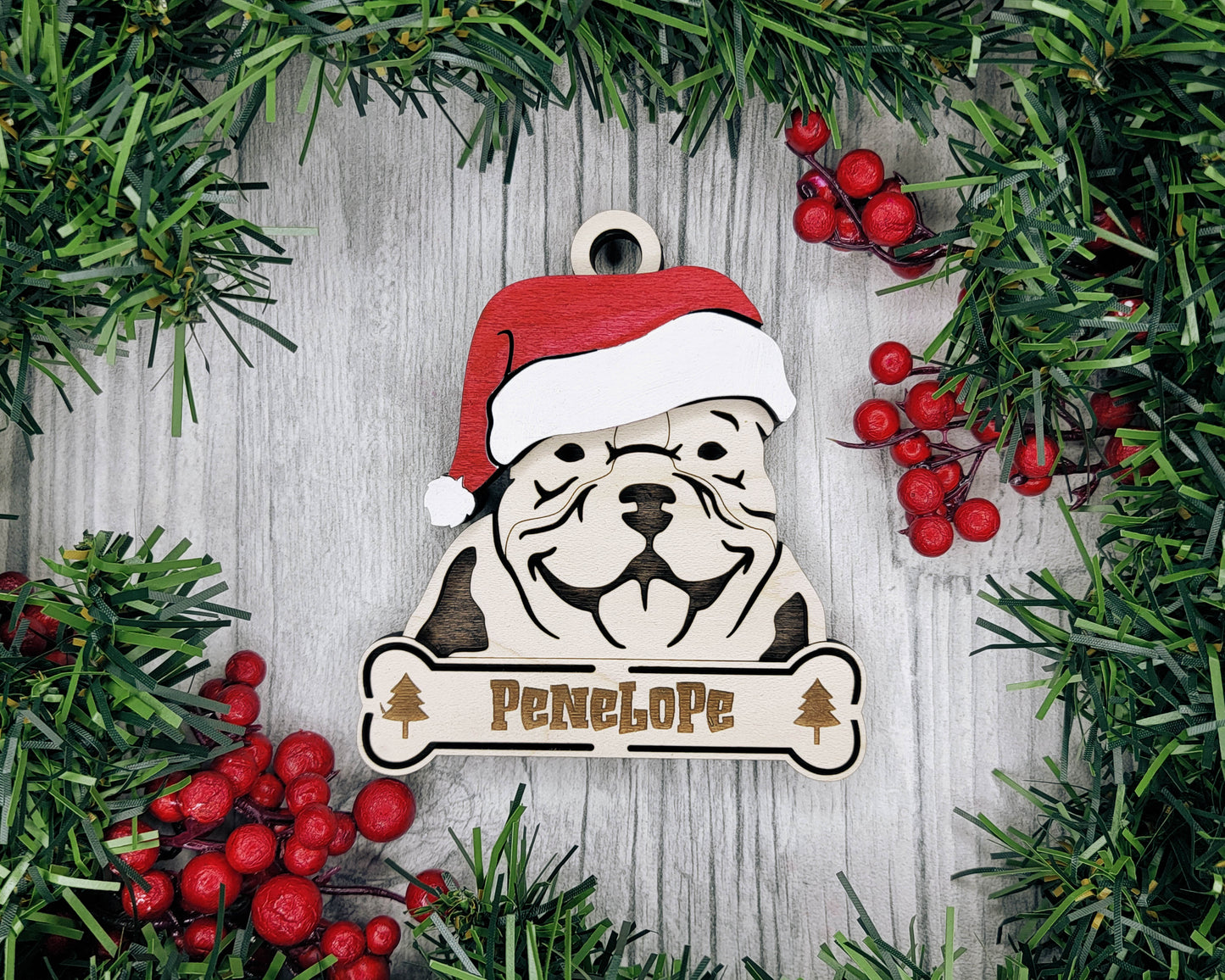 Brahma Bully Hat Dog Ornament