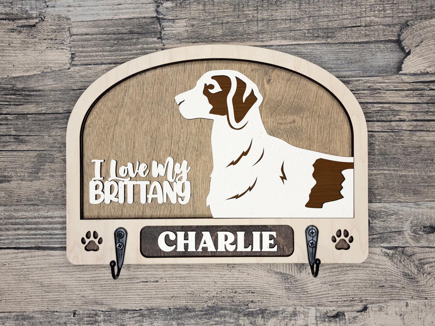 Brittany Leash Holder