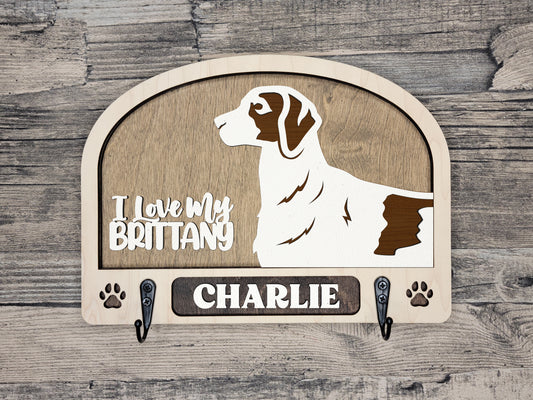 Brittany Leash Holder