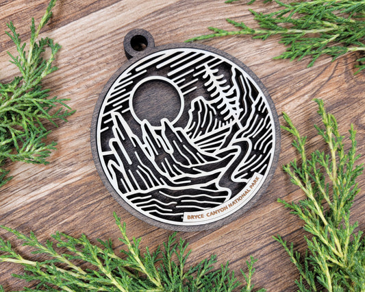 Bryce Canyon National Park Line Art Ornament