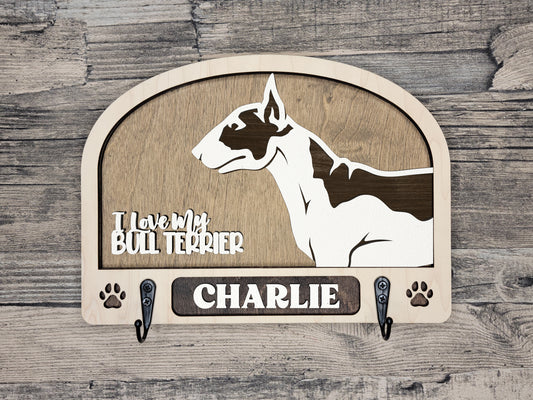 Bull Terrier Leash Holder