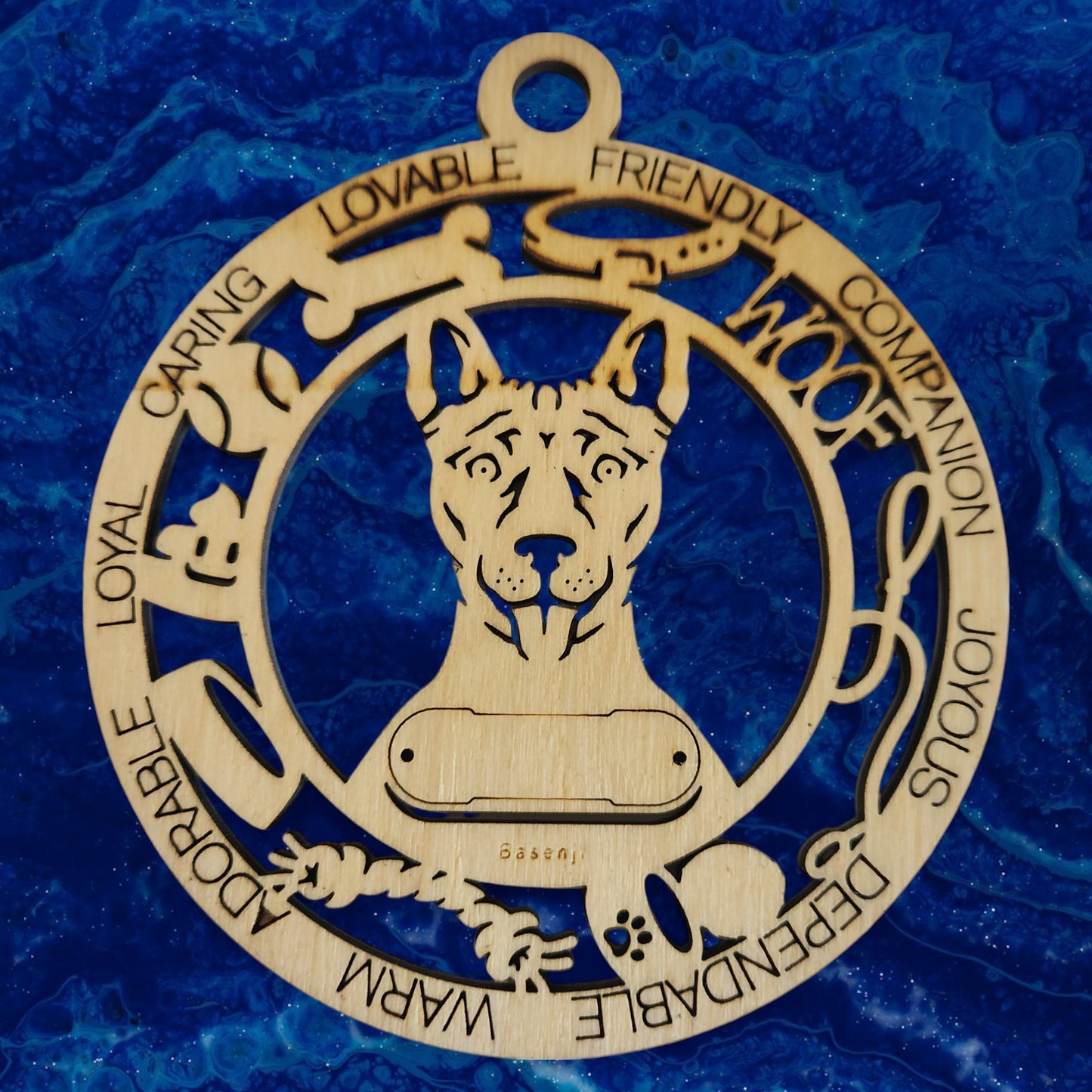 Basenji Dog Ornament (16)