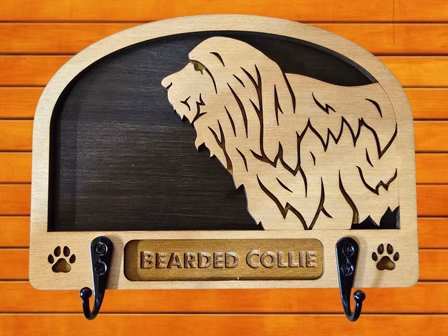 Bearded Collie Leash Holder