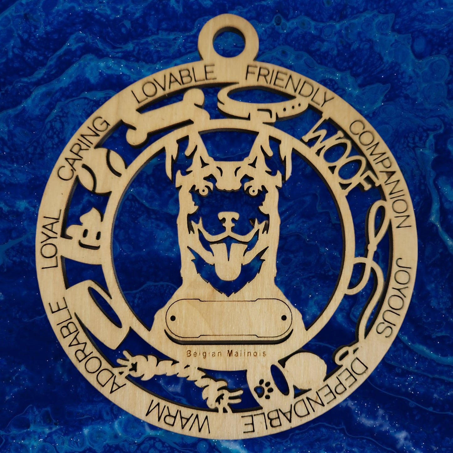 Belgian Malinois Dog Ornament (22)