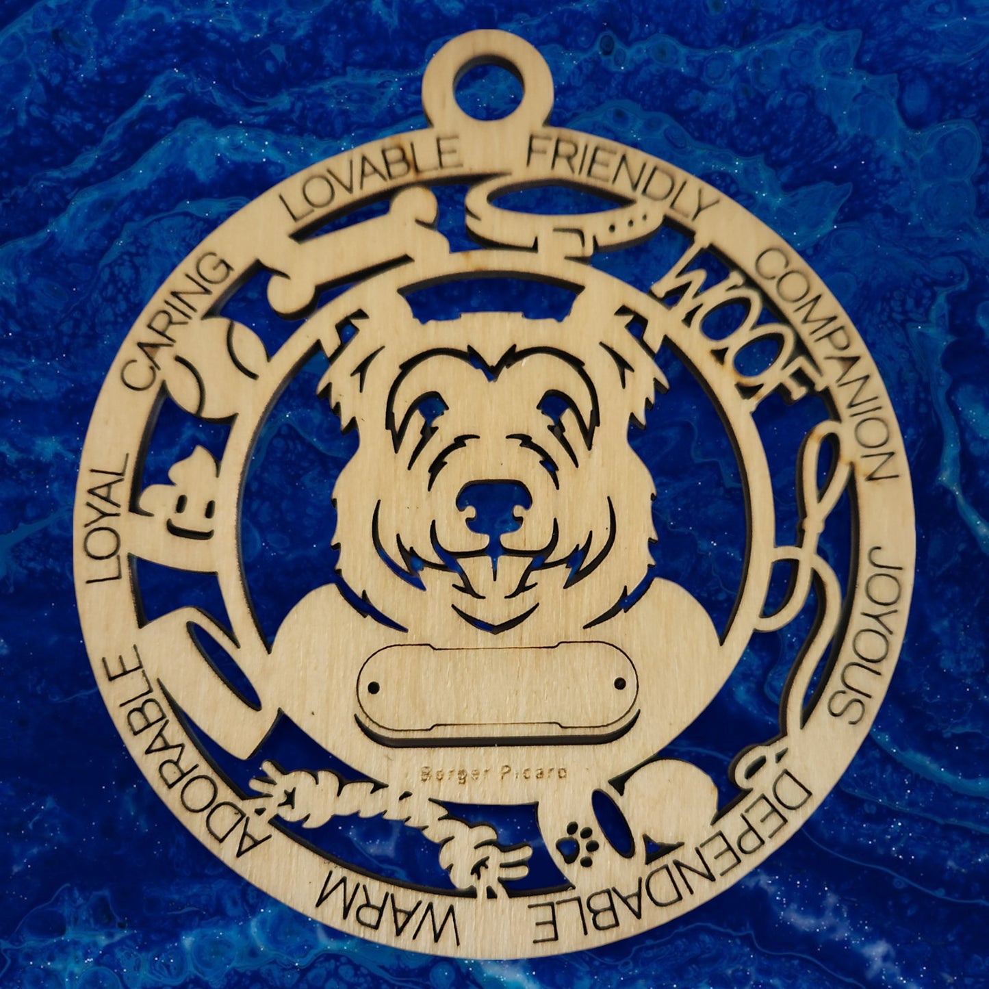 Berger Picard Dog Ornament (23)