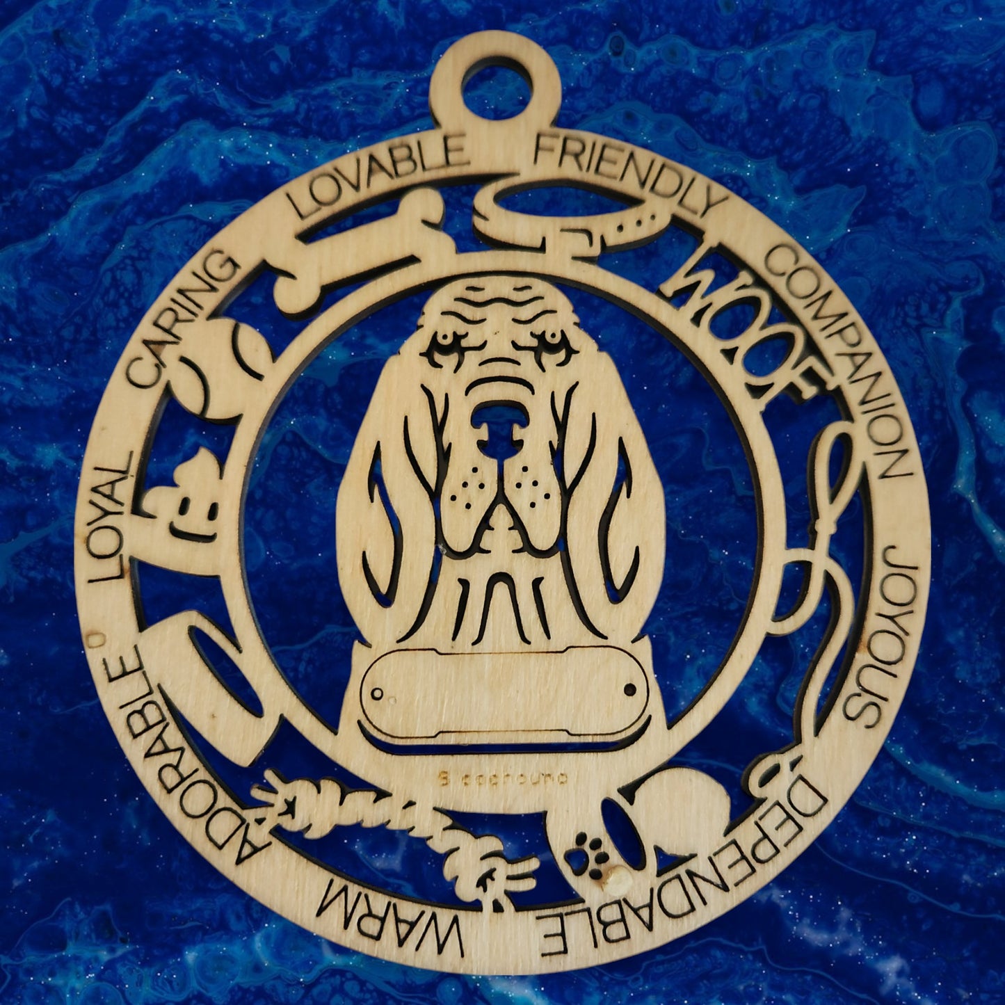 Bloodhound Dog Ornament (27)