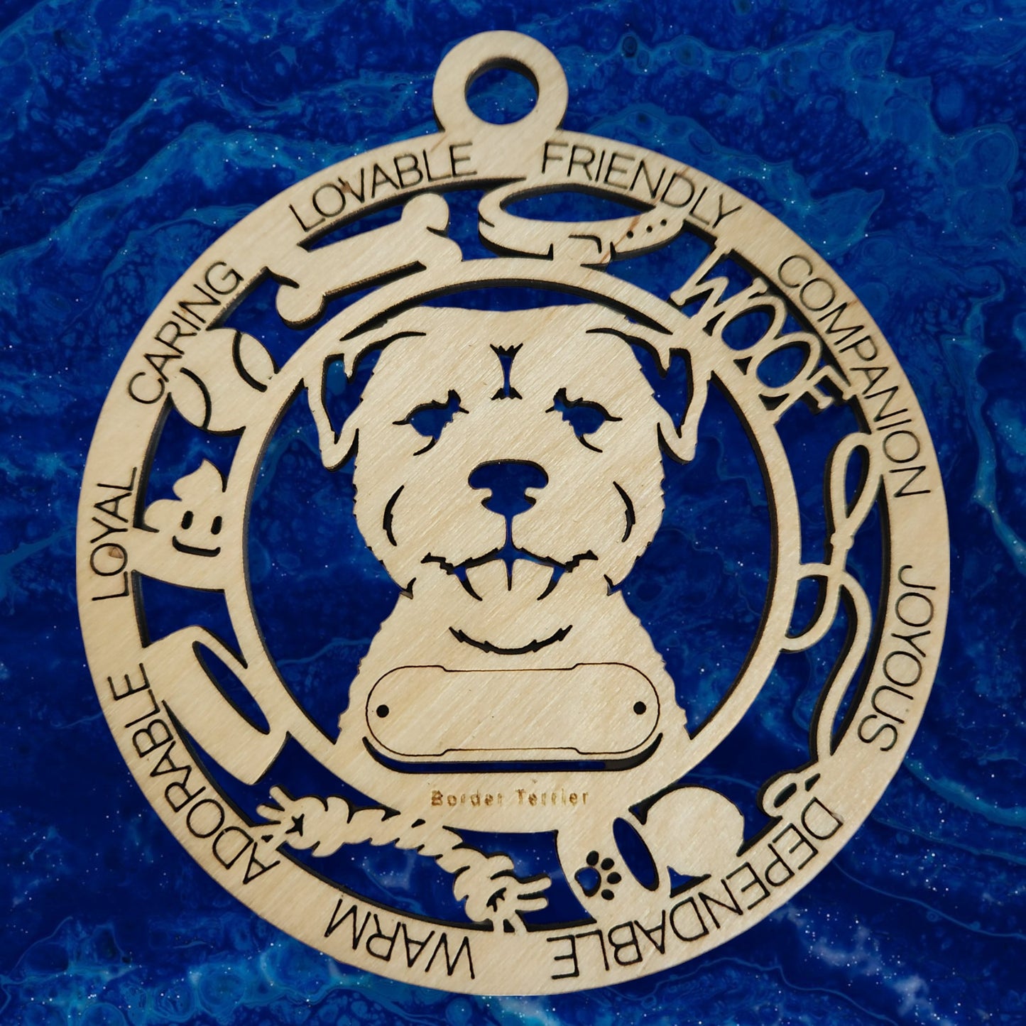 Border Terrier Dog Ornament (34)