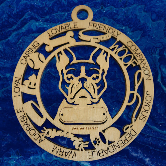 Boston Terrier Dog Ornament