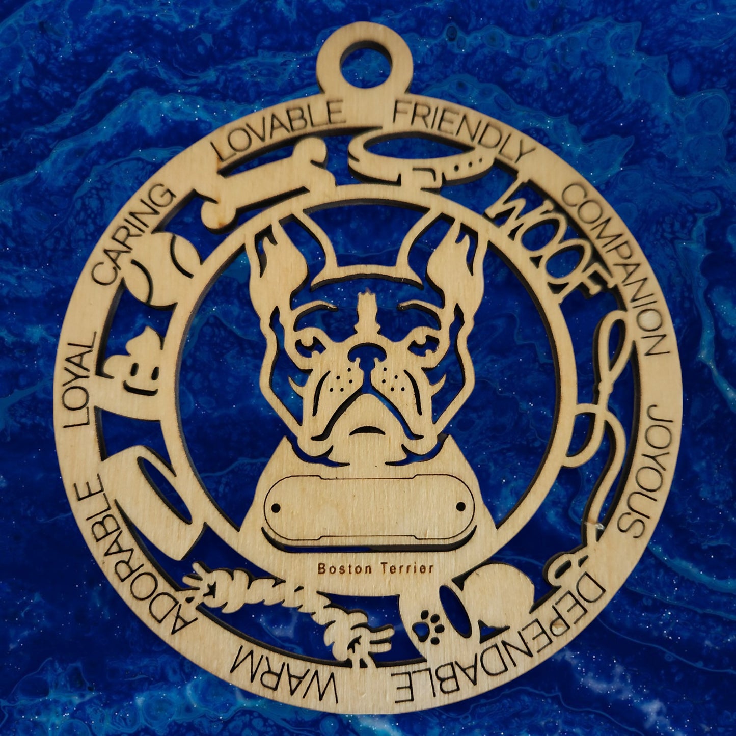 Boston Terrier Dog Ornament (35)