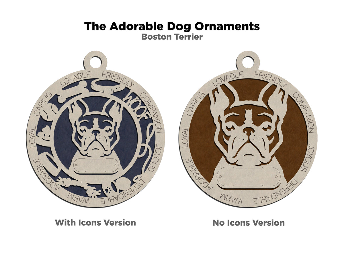 Boston Terrier Dog Ornament (35)